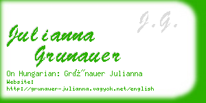 julianna grunauer business card
